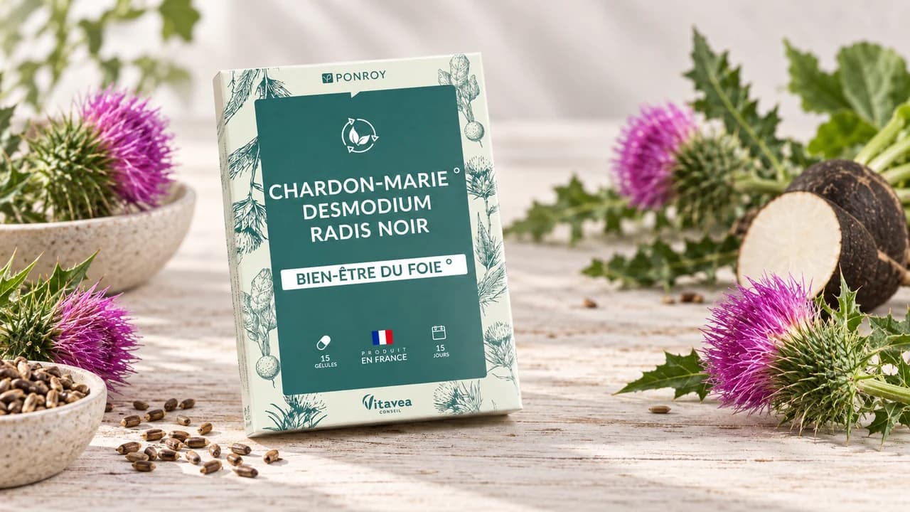 Ponroy Chardon-Marie Desmodium Radis Noir : notre avis sur cette cure détox foie